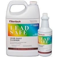 Fiberlock LeadSafe cleaner products for lead dust removal.