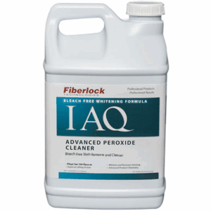 IAQ advanced peroxide cleaner bottle for stain removal.