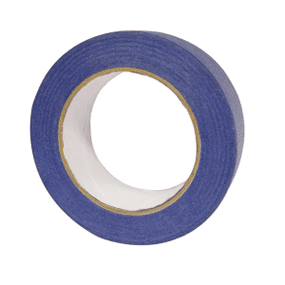 Blue masking tape roll from art supplies section